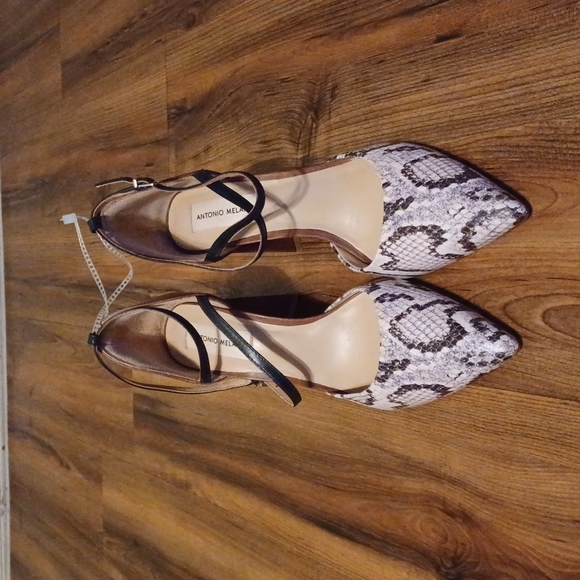 Antonio Melani snake print heels size 9 - Picture 2 of 3